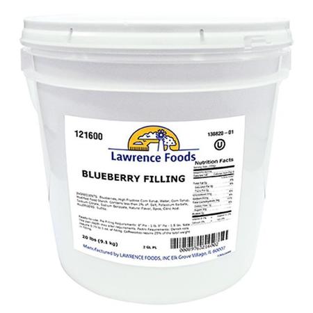 LAWRENCE FOODS Lawrence Foods Deluxe Blueberry Filling 2 gal. Pail 121600